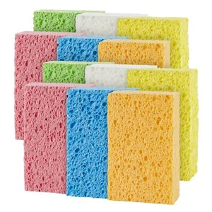 Compressed Sponges Cellulose Sponges Kitchen For Nonscratch Washing Dishes House - Picture 1 of 9
