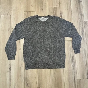 Sudadera Hayley Anthropolgie T.La Gris Estampado Animal Manga Larga Talla Pequeña - Imagen 1 de 6
