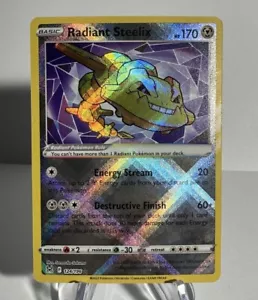 Pokémon TCG Radiant Steelix Sword & Shield - Lost Origin 124/196 Regular Radiant - Picture 1 of 4