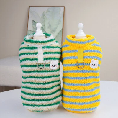 Small Pet Dog Fleece Warm Coat Jacket Puppy Vest Harness Shirt Sweater Clothes ! - Image 1 of 4