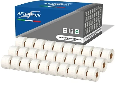 30x 99012 ROTOLI ETICHETTE COMPATIBILI DYMO LABELWRITER 400 450 LABELS 36x89mm