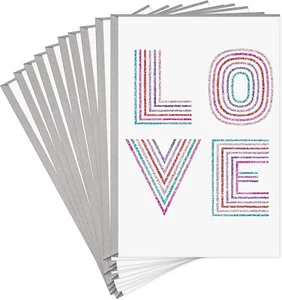 Hallmark Pack of Valentines Day Cards, Glitter Love (10 Cards with Envelopes) - Picture 1 of 2