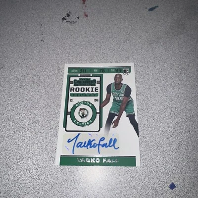 TACKO FALL 2019-20 Panini Contenders Signature Ticket #163 AUTO / RC Rookie Card - Image 1 of 2