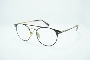 NUEVOS MARCOS DE GAFAS AUTÉNTICOS JOHN VARVATOS V169 NEGRO MATE/DORADO - Imagen 1 de 6
