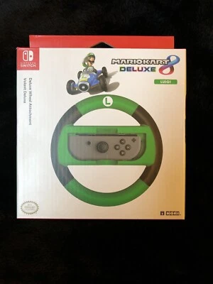 HORI Nintendo Switch Mario Kart 8 Deluxe Wheel Luigi Version Officially Licen... - Image 1 of 4
