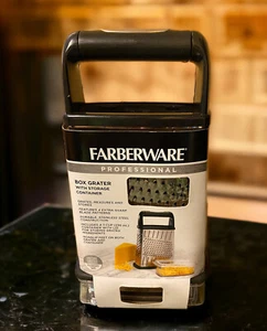 Rallador de caja Farberware cuchillas de acero inoxidable contenedor de almacenamiento incluido - Imagen 1 de 9