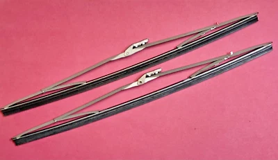Vintage 16" ANCO RED BUTTON Bayonet Style Wiper Blade Set Dodge Plymouth STAMPED - Image 1 of 3