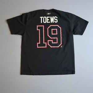 Reebok Chicago Blackhawks Jonathan Toews Captain T Shirt - Picture 1 of 4