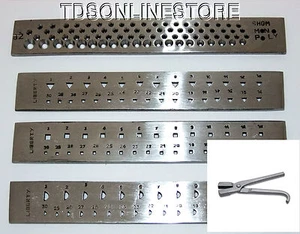 4er Set Zugplatten aus Stahl: Rd, Half Rd, Sq und Tri, W Ziehzange - Bild 1 von 1