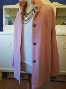 Esprit leichter Wollmantel Pastellrosé, Rosa, 38 Mantel Wolle Mohair - Bild 1 von 9