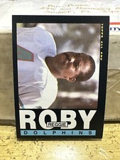 Vtg 1985 Topps #317 REGGIE ROBY Miami Dolphins Iowa Hawkeyes P NrMt/Mt 2nd Year