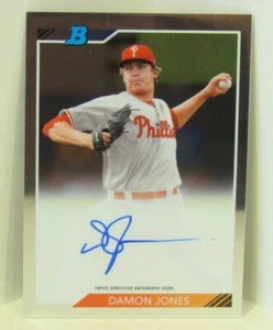 Damon Jones 2020 Bowman Heritage Chrome Prospect Autograph Auto Phillies - Picture 1 of 2