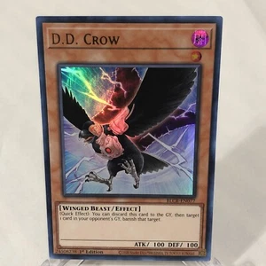 Yugioh D.D. Crow Ultra Rare 1st Edition Holo Foil Card BLCR-EN077 Near Mint - Picture 1 of 6