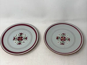 2 Each VINTAGE STANGL POTTERY "GARLAND" BREAD PLATE 6.25” - Picture 1 of 7