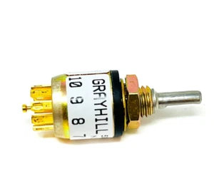 Grayhill 50CD36-01-1-AJS Rotary Switch Solder Lug Terminated Panel Mount - Picture 1 of 13