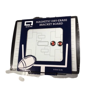 Quartet Magnetic Dry Erase Bracket Board 11" x 14" 32 teams NEW w/Portable Easel - Picture 1 of 3