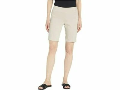 Bermudas Larry Levine Taupe Stretch Pull On Frente Plano Caminar Pantalones Cortos. Talla:12 Foto 1 de 4