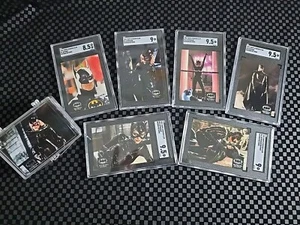1992 Topps Stadium Club Batman Returns HI GRADE Set Catwoman SGC Vedi foto - Foto 1 di 15