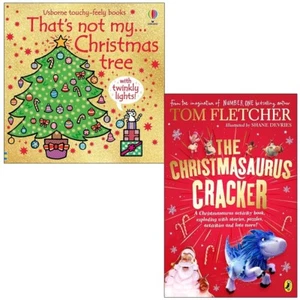 Christmasaurus Cracker Tom Fletcher, That's Not My Christmas Tree 2 Books Set - Picture 1 of 3