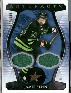 2023 Artifacts Jamie Benn Material Gold Relics Dual Jersey #/249