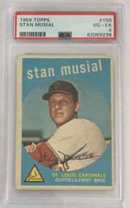 1959 Topps #150 Stan Musial Cardinals HOF PSA 4 VG-EX 238