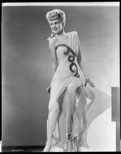 Negativo vintage 8x10 Cindy Garner modelo actriz glamour foto vintage de Cindy Garner años 40 - Imagen 1 de 2