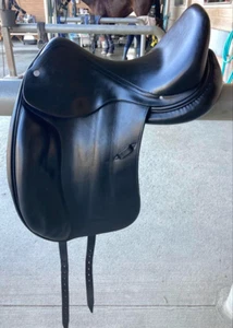 "Silla de montar vintage Hermes Selle De Dressage Corlandus 16,5"" excelente estado" - Imagen 1 de 15