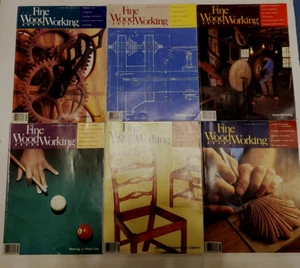 FINE WOODWORKING Jan/Feb 1986 to Nov./Dec 1986 Issue #56  to #61 Magazines - Bild 1 von 2