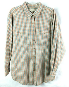 St Johns Bay Größe 24 W kariertes langärmliges Button-Down-Hemd für Herren - Bild 1 von 5