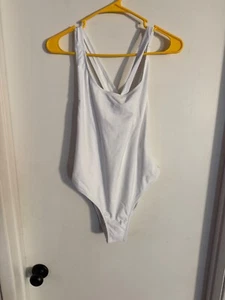 Women "NWT" "VOLCOM white one piece swim suit. Size Large - Picture 1 of 2