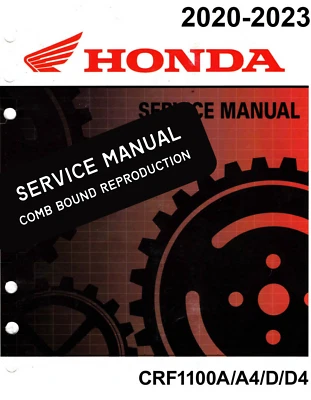 Service Manual 2020-2023 CRF1100A A4 D D4 Africa Twin Service Shop Repair Manual - Image 1 of 4
