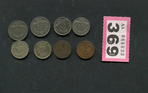 Lot of  8   coins of  Austria-Hungary Cover
