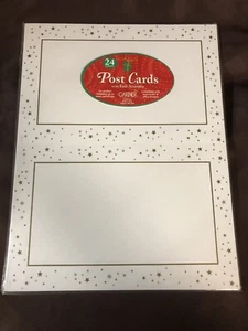 Gartner Studios White  With Gold Stars  Post  Cards, 24 Count,  New Printable - Picture 1 of 1
