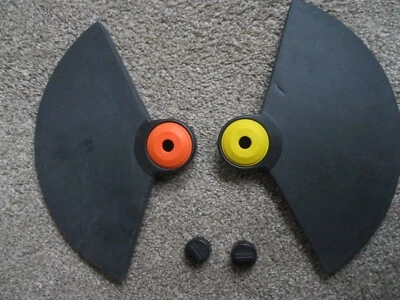 Guitar Hero World Tour Cymbals Set OEM Yellow & Orange Wii Ps2 PS3 NEW - Image 1 of 4