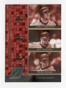 2005 Donruss Zenith Mozaics #M-10 Berkman / Bagwell / Biggio - Houston Astros - Picture 1 of 2