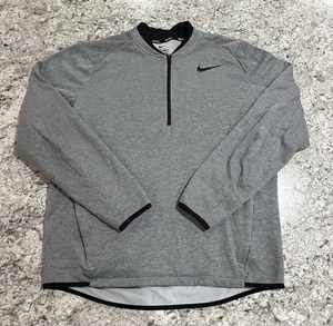 Nike Golf 1/4 Zip Pullover Mens Large Gray Sweatshirt Logo Dri Fit 854349-011 - Picture 1 of 11