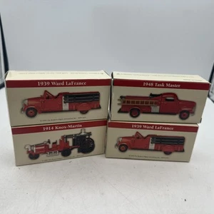 Readers Digest 4 Vintage Fire Truck Replicas 1939 Ward Lafrance 1914 Knox Martin - Picture 1 of 15