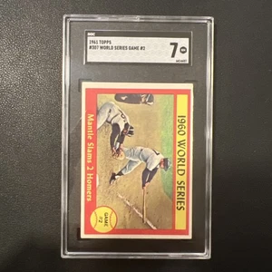 1961 Topps Baseball #307 World Series Spiel #2 SGC 7 NM - Bild 1 von 2