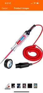 Probador de circuito LCD retroiluminado de 3-65 V de alta resistencia con cable de 140 pulgadas para automóviles y camiones A1 - Imagen 1 de 8