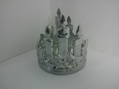 Lenox Yuletide Mini Hurricane Metal Servware Portabotellas de Vino Posavasos Acebo Foto 1 de 4