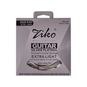 Extra Light Acoustic Guitar String Set/6 Silver Plated Wound Corrosion Resistant - Picture 1 of 8