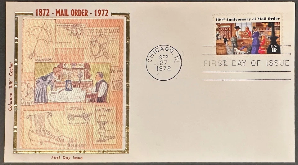 US #1468 FDC Colorano Silk Cachet 1972; Only 1200 prepared of most *d - Image 1 of 1