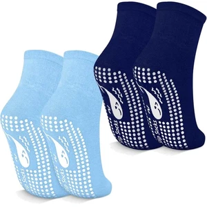 Yoga Socken, rutschfest, Damen, Herren, 2er, Baumwolle, Pilates, Krankehausso... - Bild 1 von 9