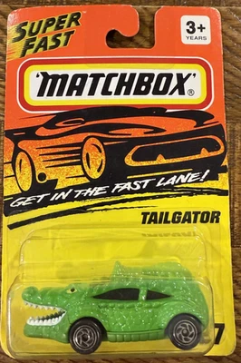 火柴盒 - 超快 - Tailgator 绿色 #27 - 1994 - 免费送货 — 第 1/2 张图片