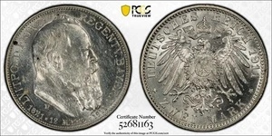 German States Bavaria 1911-D 2 Mark - PCGS MS-61 - Birthday - Picture 1 of 5