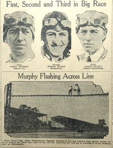 1922 Sports Page - Jimmy Murphy Wins Indianapolis 500 Automobile Race - Picture 1 of 3