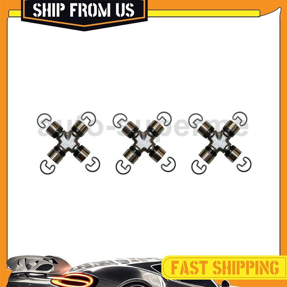 Eixo traseiro todas as juntas juntas juntas em U 3 peças para Chevrolet C20 Suburban 7.4L 1978-1979 - Imagem 1 de 4