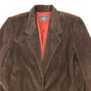 Vintage Orvis Cord Blazer Damen Größe 14 Braun Ein Knopf Hergestellt in den USA - Bild 1 von 10
