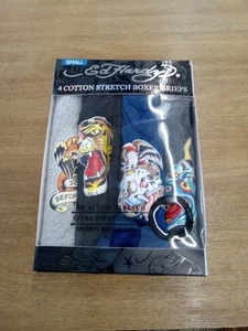Ed Hardy 4 Cotton Boxer Briefs Mens Small 28-30 - Picture 1 of 9