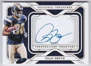 2024 National Treasures Isaac Bruce Holo Silver Personalized Treasures Auto /25 - Bild 1 von 2